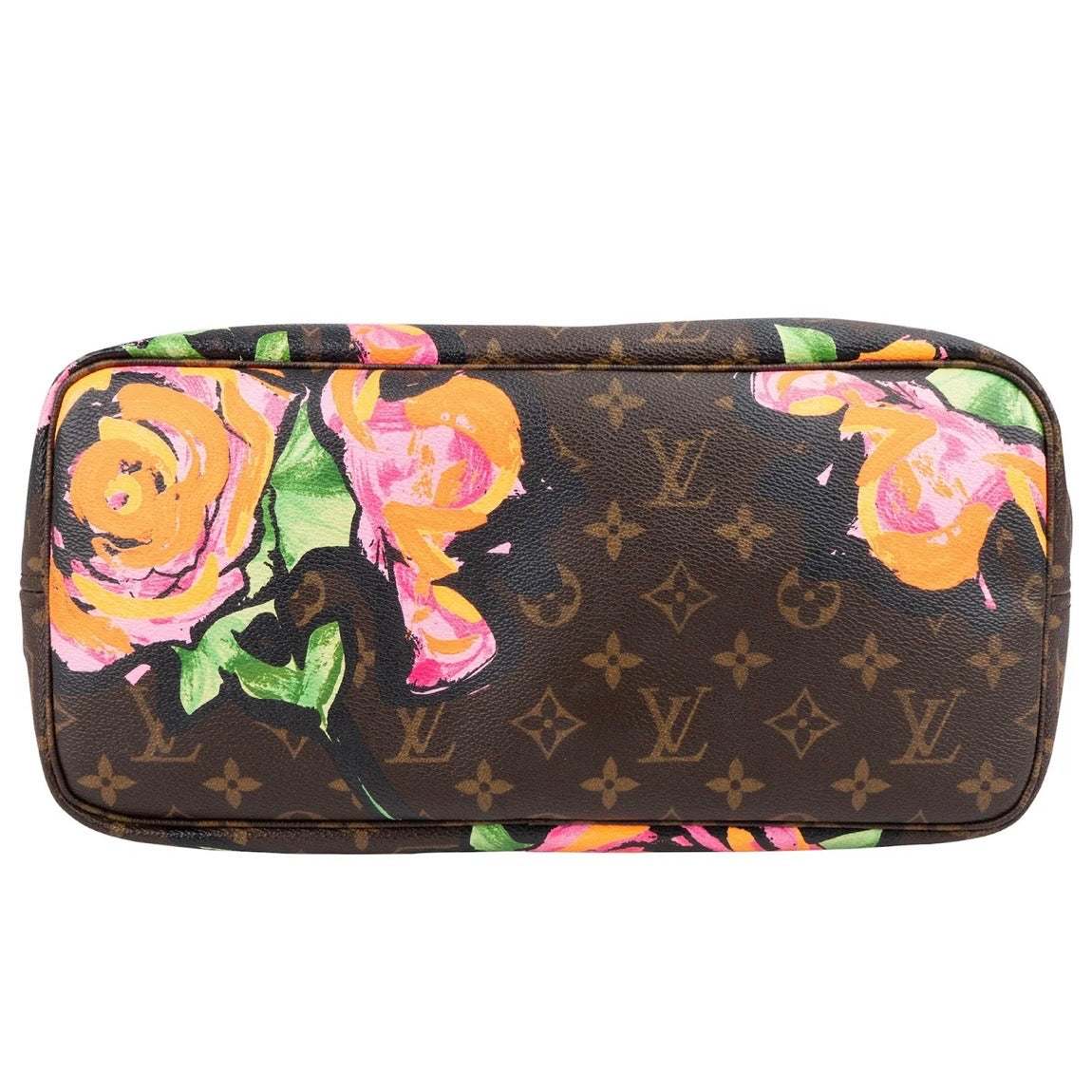 Louis Vuitton Limited Monogram Roses Neverfull MM Shoulder Bag