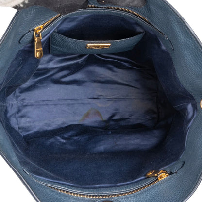 Miu Miu Vitello Daino Leather Tote Shoulder Bag