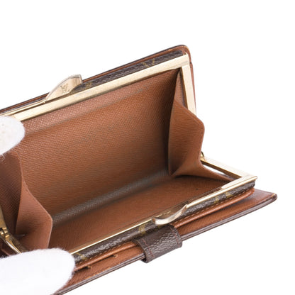 Louis Vuitton Canvas Monogram Clip Wallet