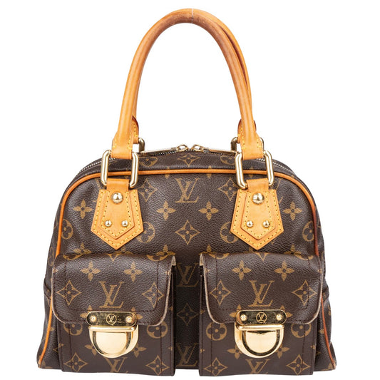 Louis Vuitton Canvas Monogram Manhattan PM Handbag