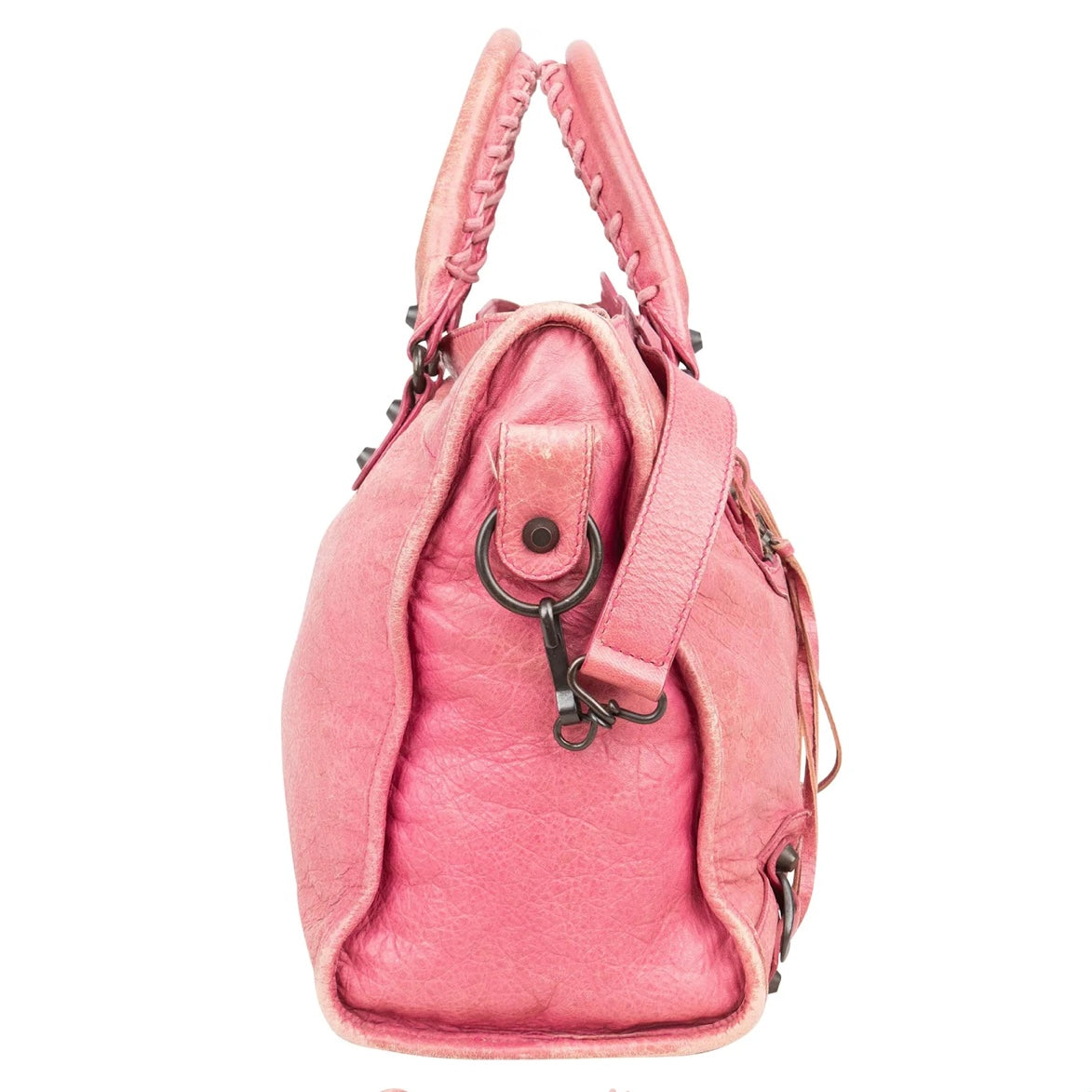 Balenciaga Pink Leather Classic City Handbag