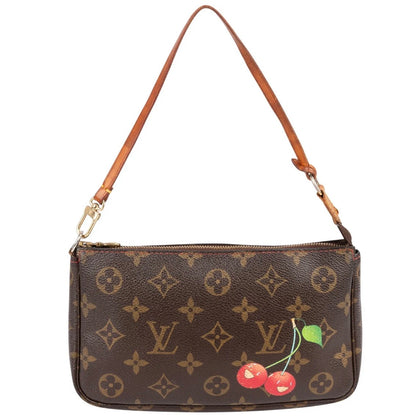 Louis Vuitton Monogram Canvas Cerises Pochette Accessoires Cherry Handbag