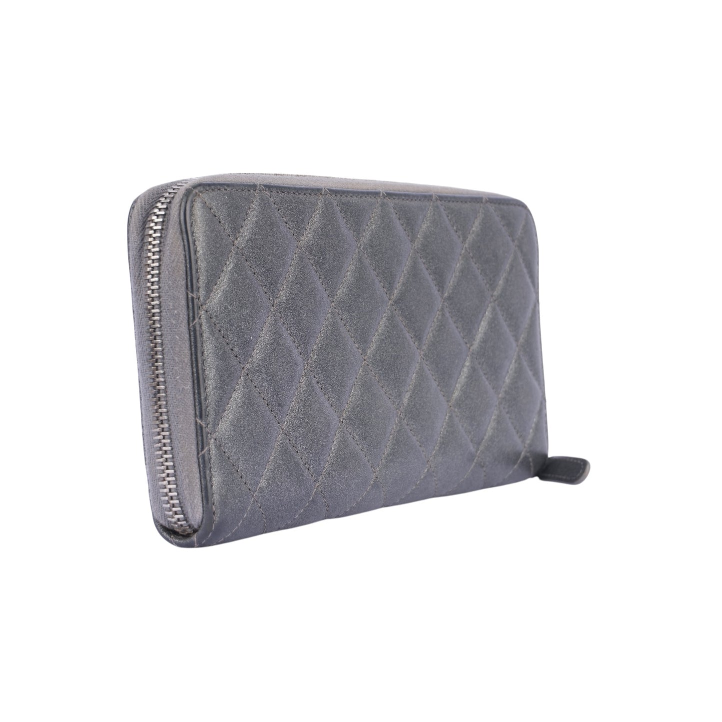 Chanel Interlocking CC Logo Zip Wallet