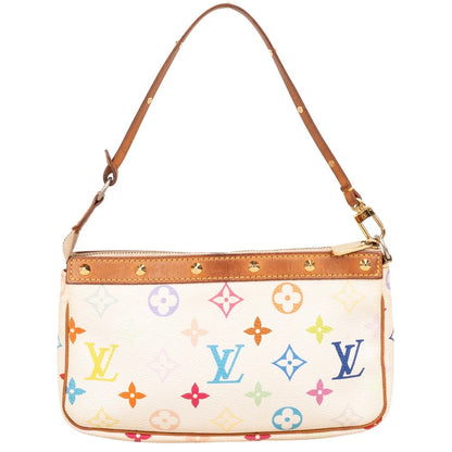Louis Vuitton Monogram Canvas Murakami Multicolor Studded Pochette Accessoires Handbag