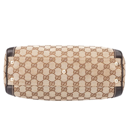 Gucci GG Monogram Leather Flower Handbag