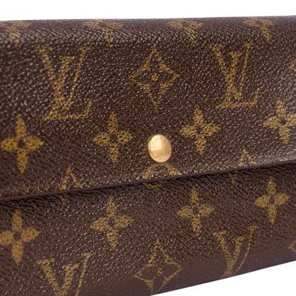 Louis Vuitton Canvas Monogram Sarah Wallet