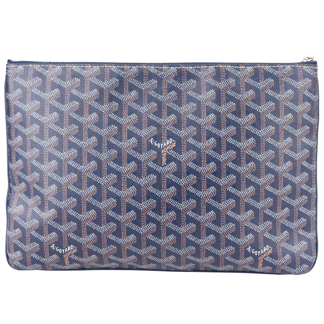 Goyard Blue Goyardine
Monogram Clutch