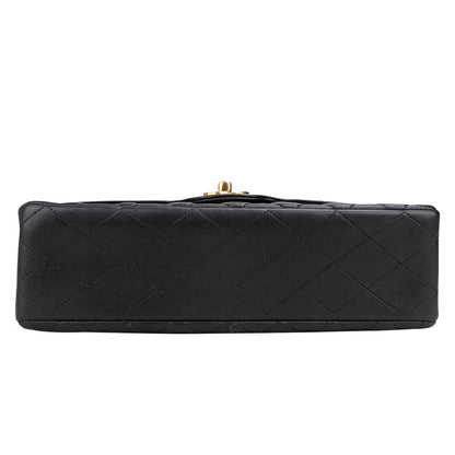 Chanel Quilted Lambskin 24K Gold Medium Double Flap Crossbody Bag