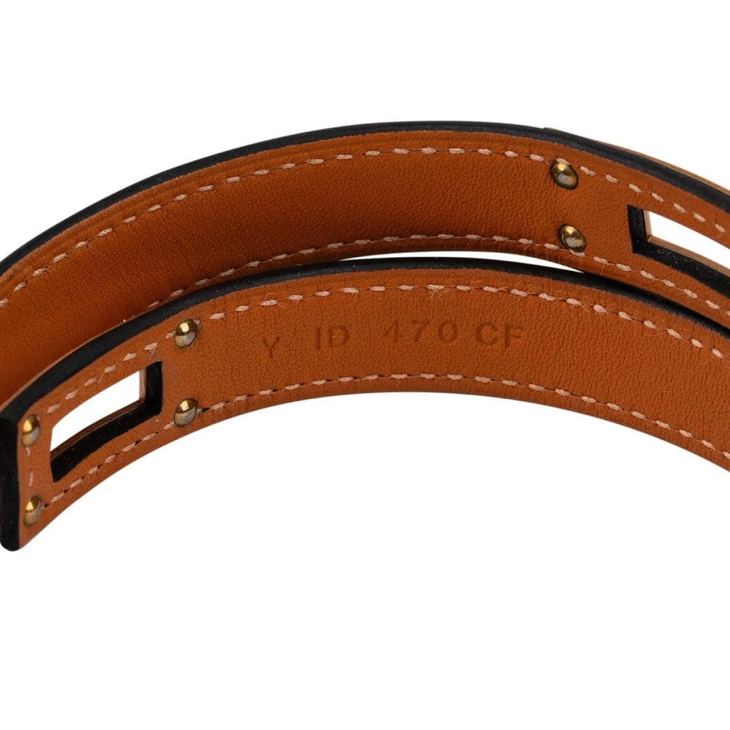 Hermès Leather Kelly Double Tour Bracelet