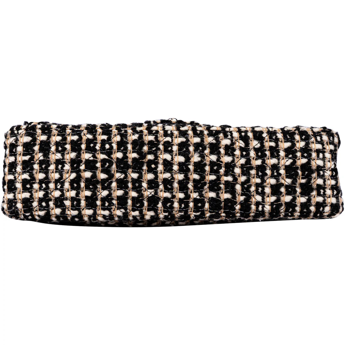 Chanel Quilted Tweed Medium Double Flap Crossbody Bag