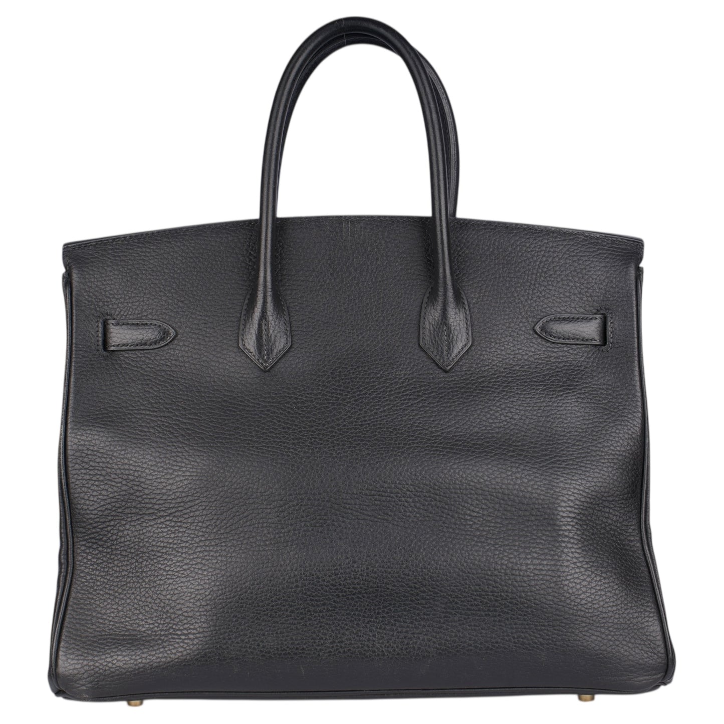 Hermès Black Leather Birkin 35 Handbag