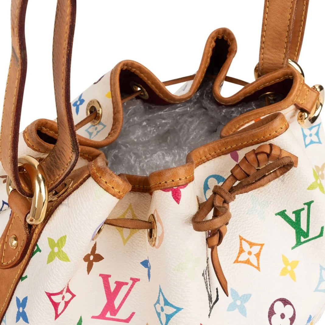 Louis Vuitton Monogram Murakami Multicolor Sac Noé Petit Shoulder Bag