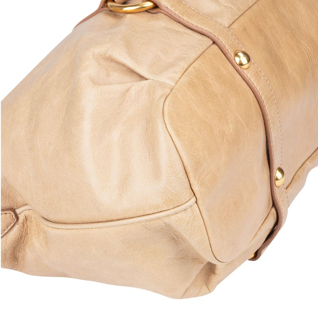 Miu Miu Leather City Handbag