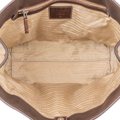 Prada Jacquard Triangle Shoulder Bag