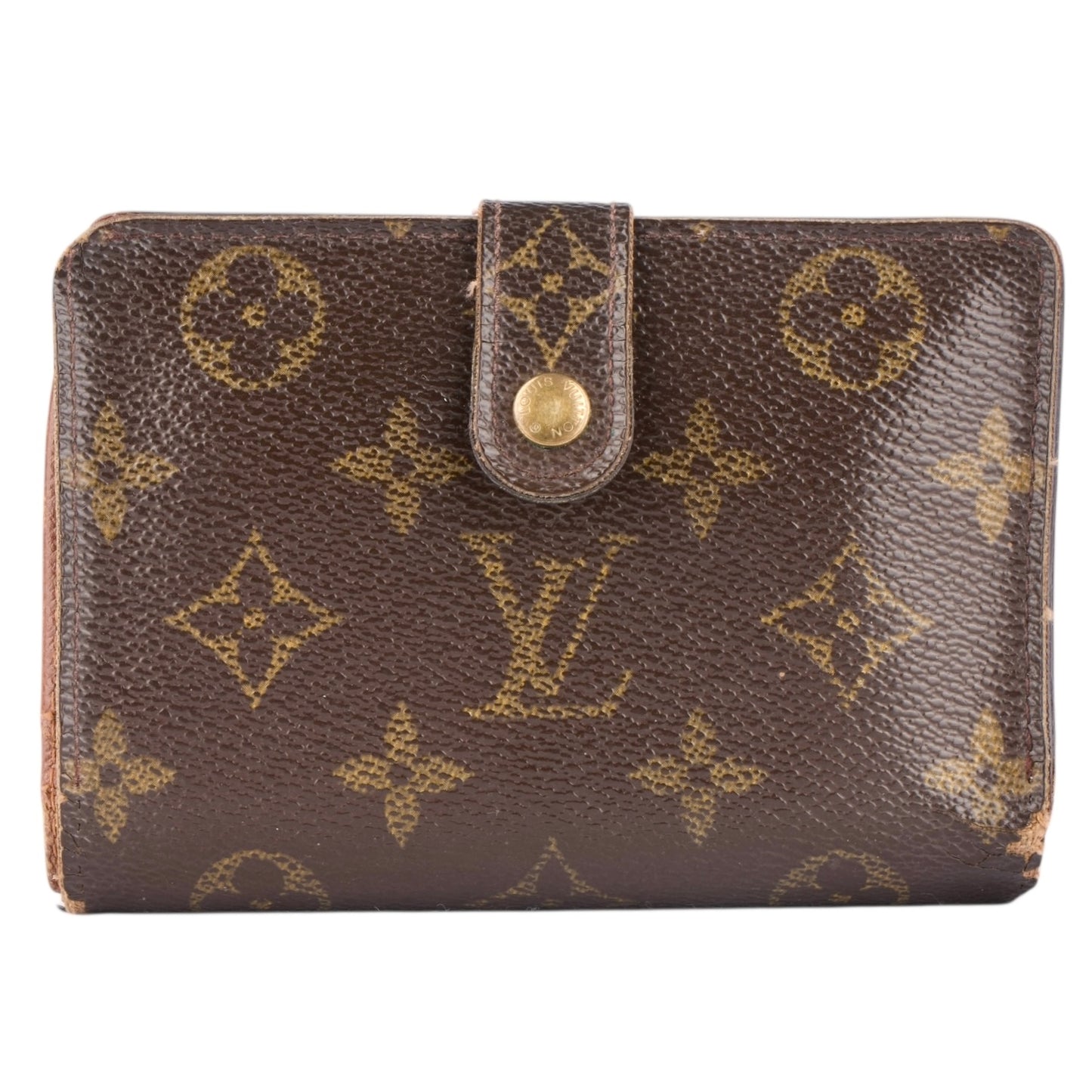 Louis Vuitton Canvas Monogram Clip Wallet