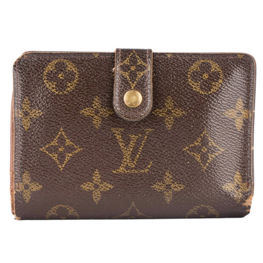 Louis Vuitton Canvas Monogram Clip Wallet
