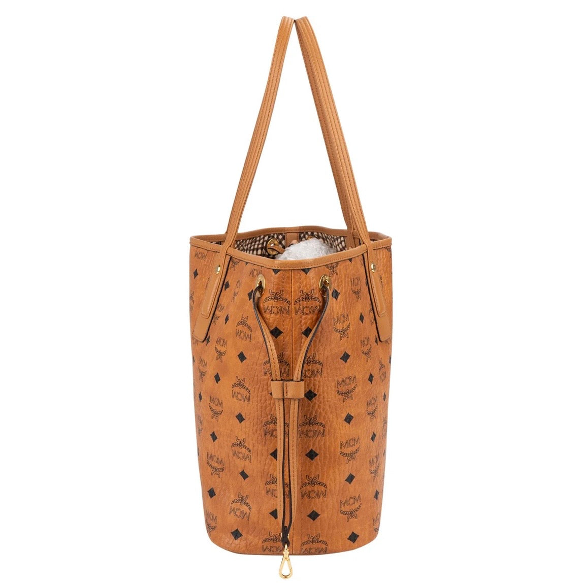 MCM Monogram Visetos Liz Shopper Shoulder Bag