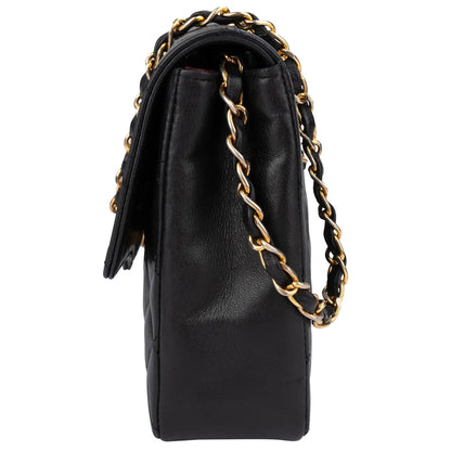 Chanel Quilted Lambskin Single Flap Shoulder Bag