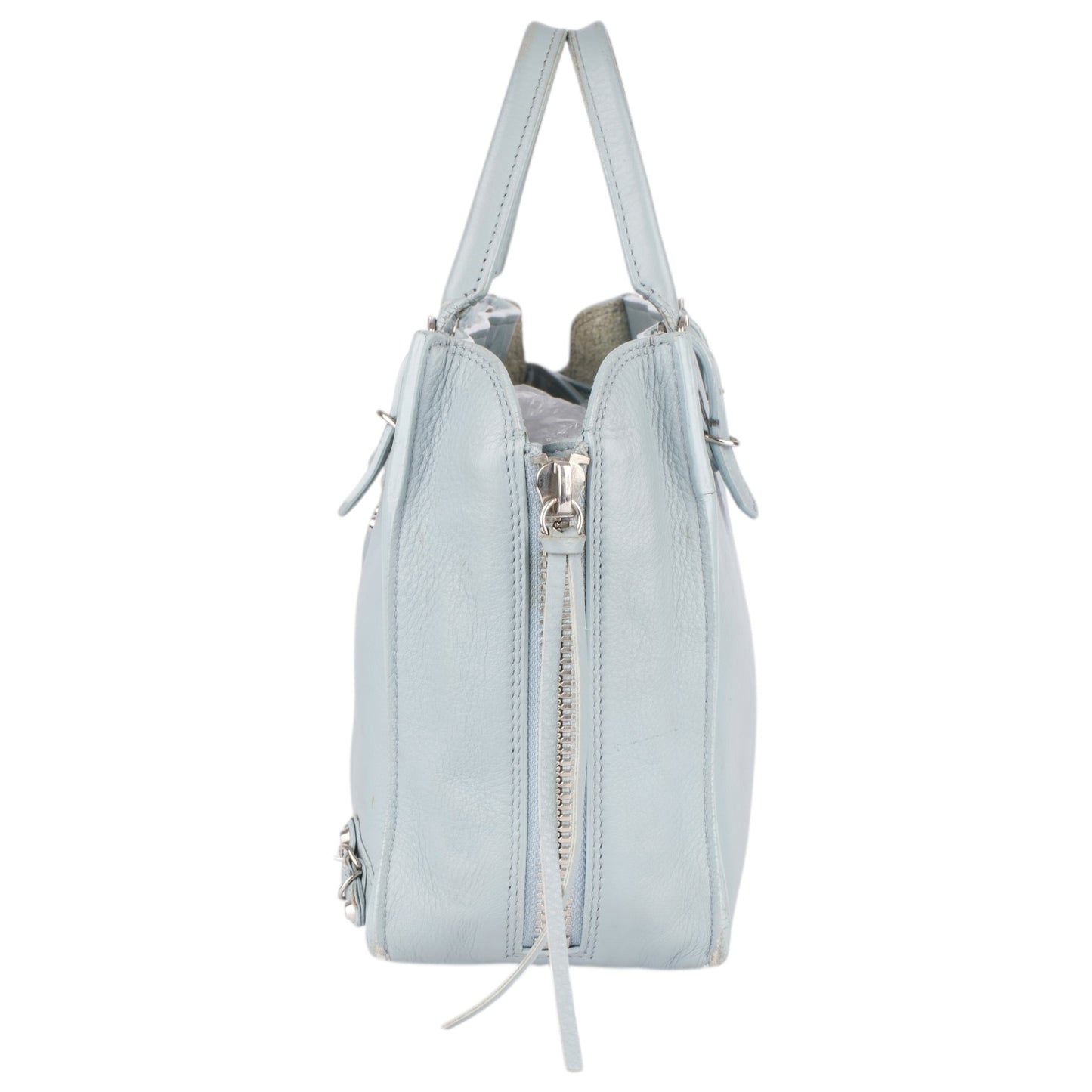 Balenciaga Blue Leather City Handbag