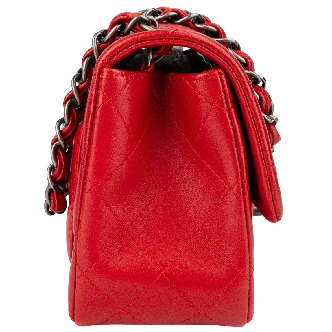 Chanel Quilted Lambskin Mini Rectangular Single
Flap Crossbody Bag