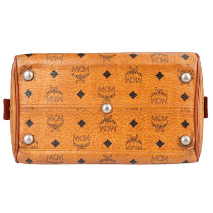 MCM Monogram Visetos Boston Handbag