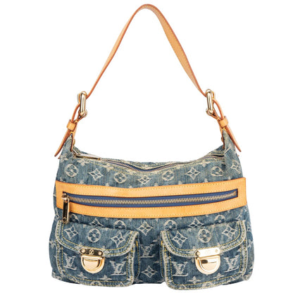 Louis Vuitton Denim Monogram Baggy PM Shoulder Bag