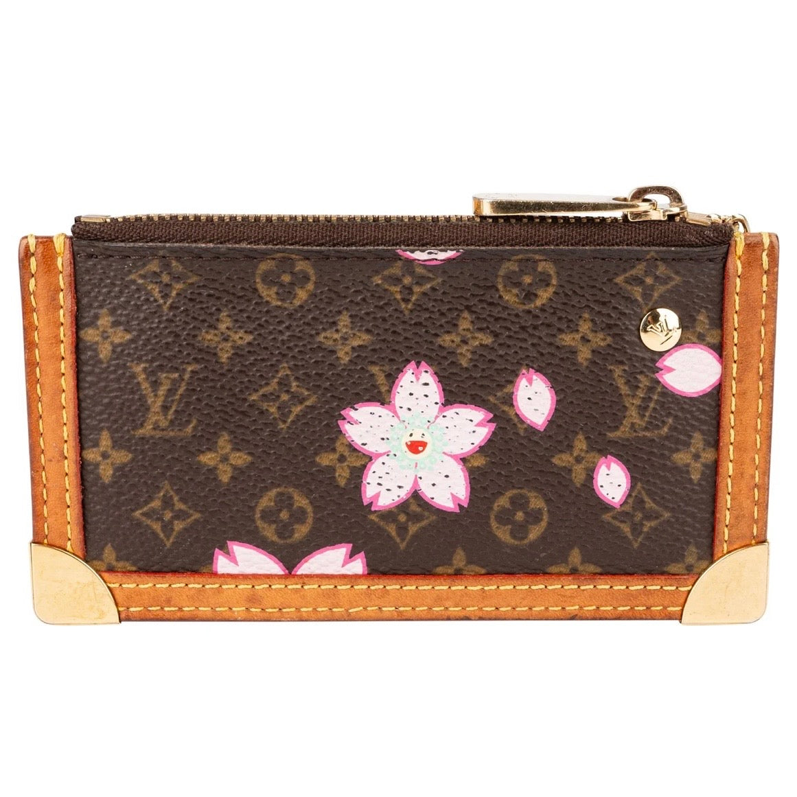 Louis Vuitton Monogram Murakami Cherry Blossom Cles Key Pouch Wallet