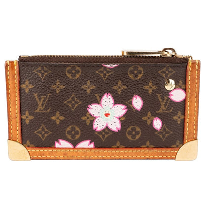 Louis Vuitton Monogram Murakami Cherry Blossom Cles Key Pouch Wallet
