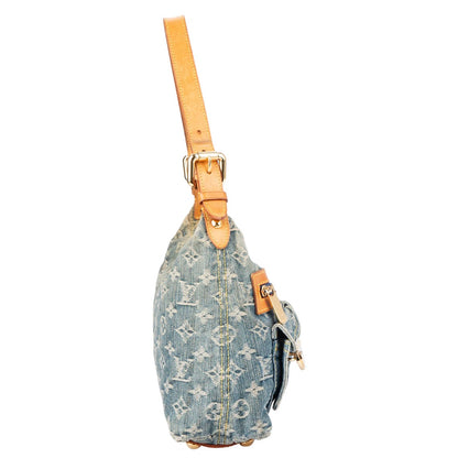 Louis Vuitton Denim Monogram Baggy PM Shoulder Bag