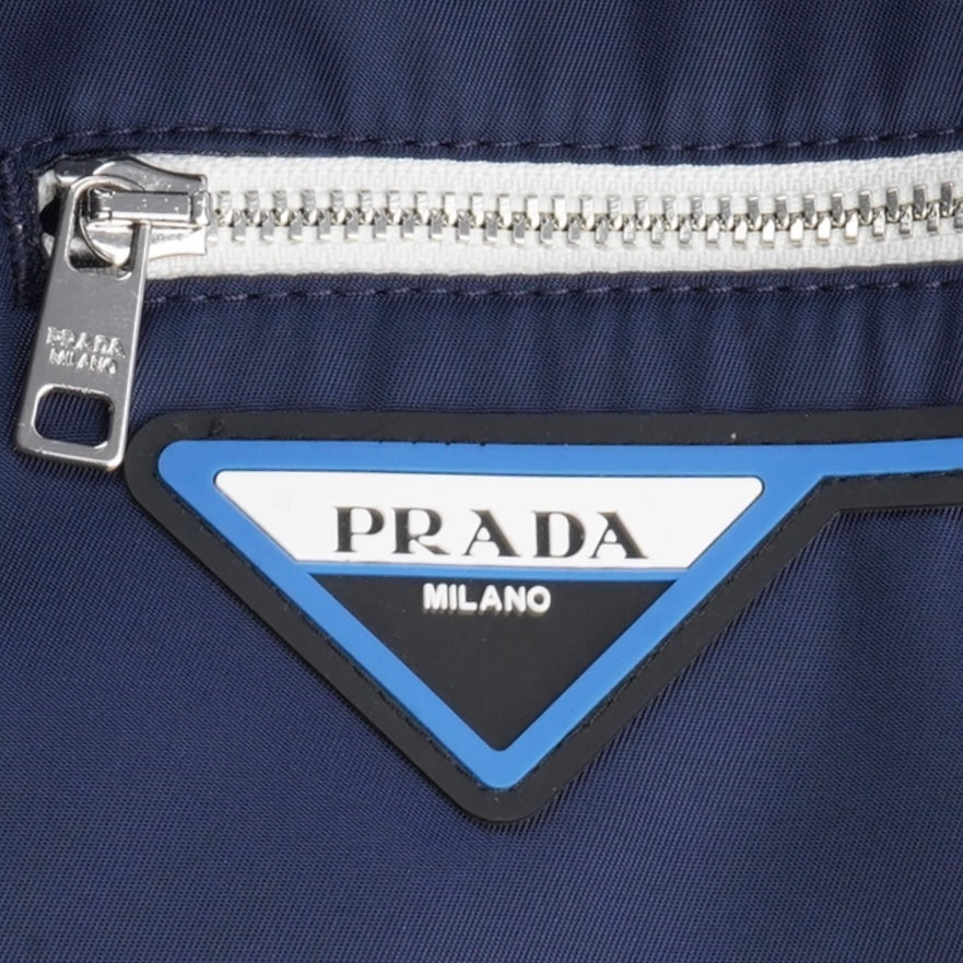 Prada Royal Blue Nylon Gabardine Jacket