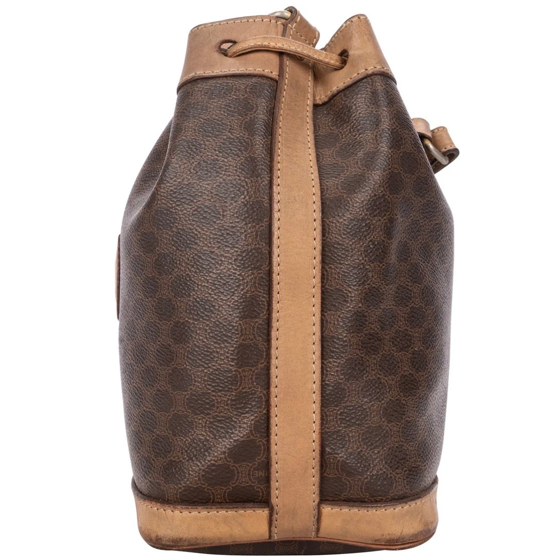 Celine Macadam Drawstring Bucket Shoulder Bag