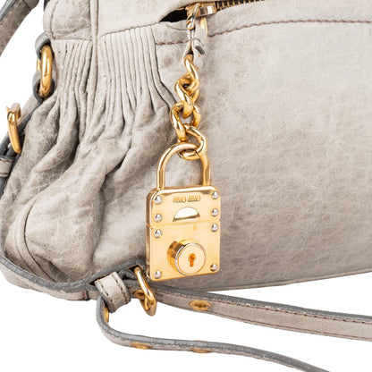 Miu Miu Quilted Leather City Handbag