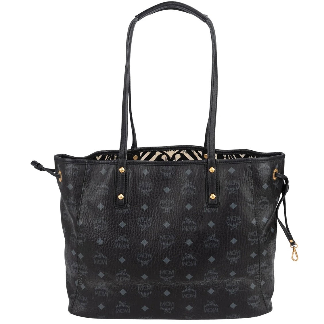 MCM Monogram Visetos Liz Reversible Shopper Shoulder Bag
