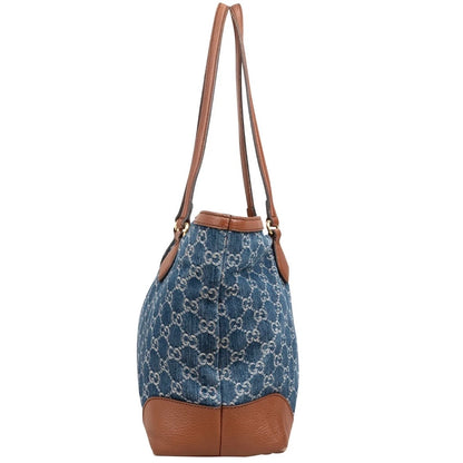 Gucci Monogram Denim GG Ophidia Medium Tote Shoulder Bag