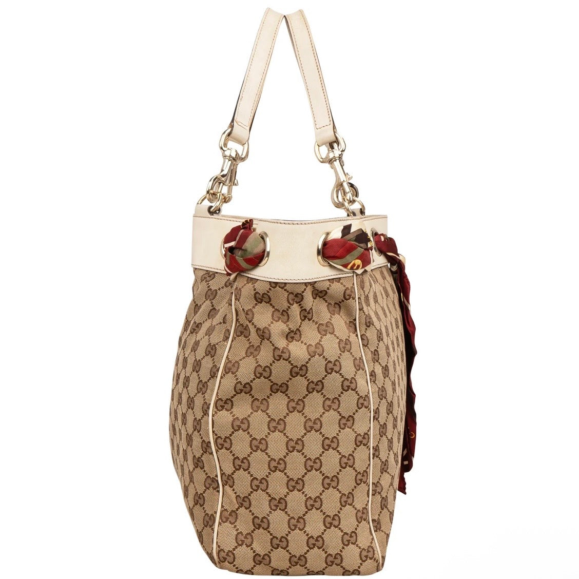 Gucci Monogram GG Canvas Joy Positano Scarf Shoulder Bag