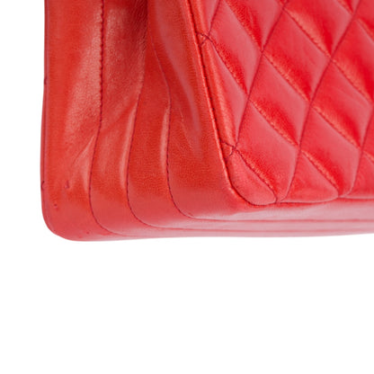 Chanel Quilted Lambskin 24K Gold Single Flap Crossbody Bag