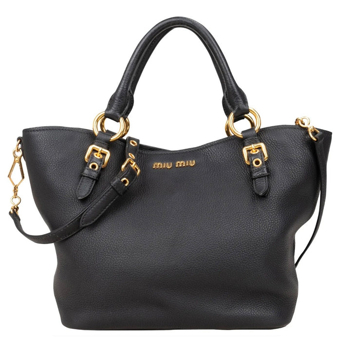 Miu Miu Vitello Daino Leather Small Handbag