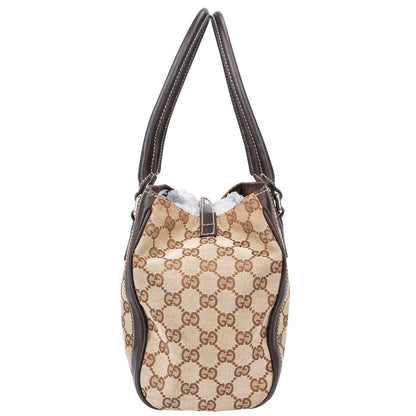 Gucci GG Monogram Leather Flower Handbag
