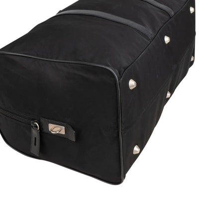 Prada Black Nylon Triangle Duffle Bag 55 Travel Bag