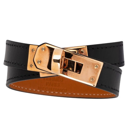 Hermès Leather Kelly Double Tour Bracelet