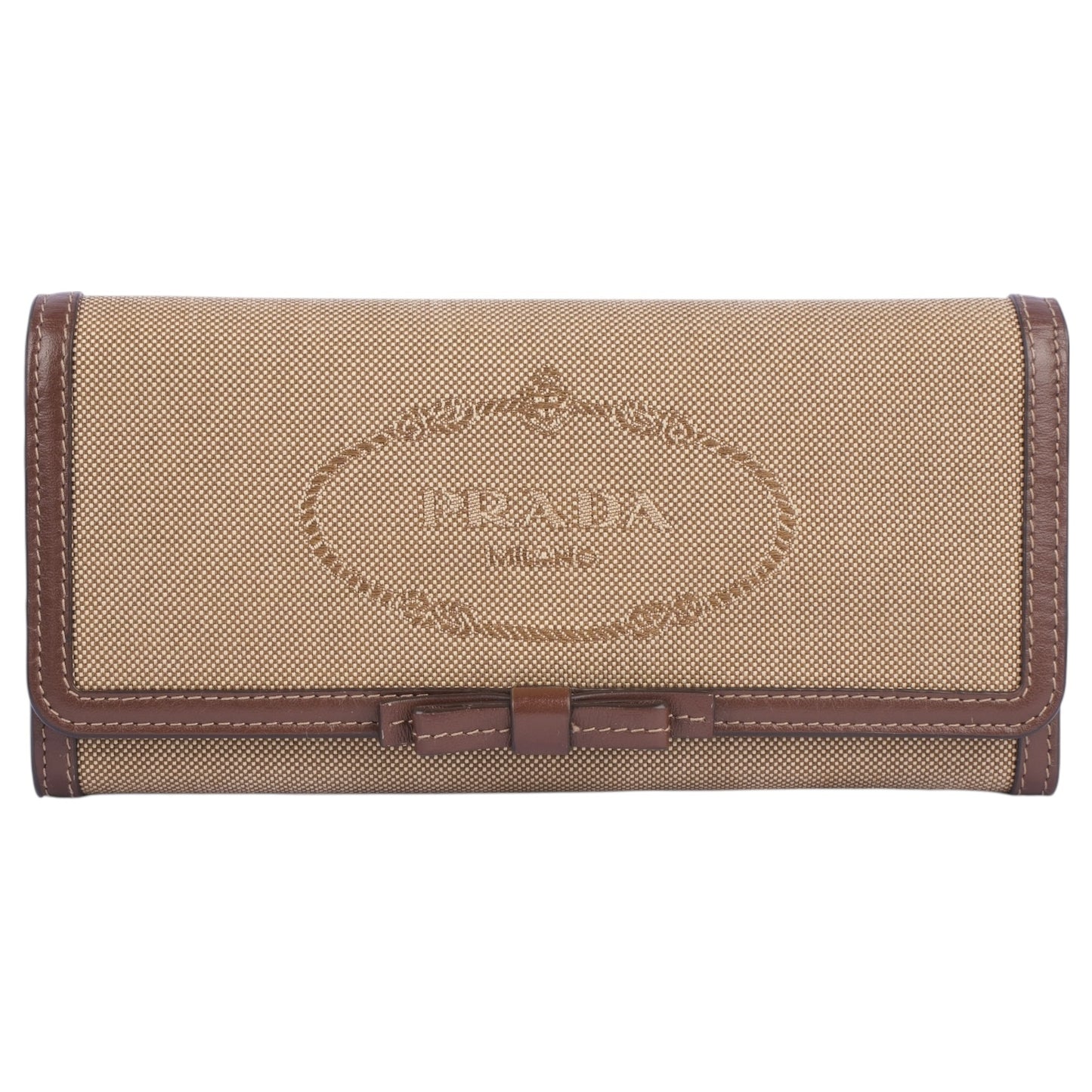 Prada Jacquard Long Wallet