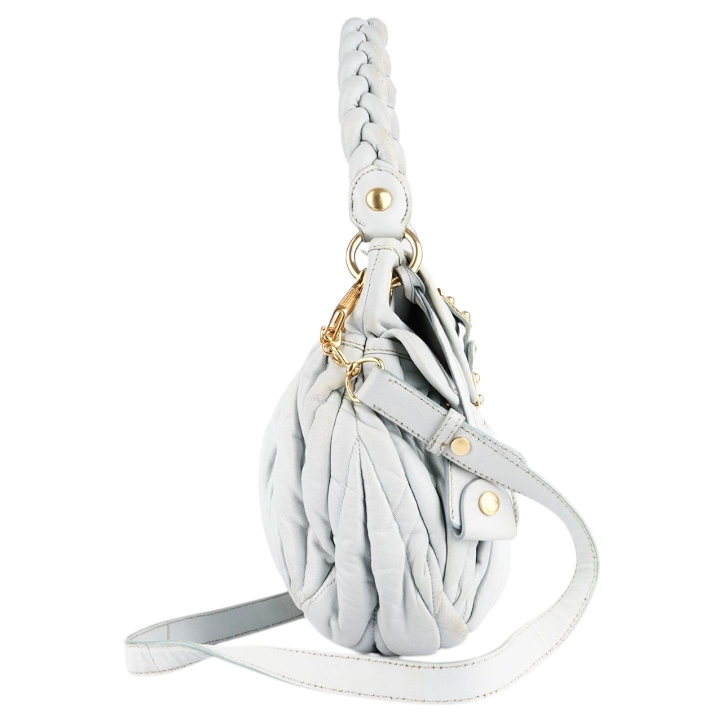 Miu Miu Matalassé Leather Handbag
