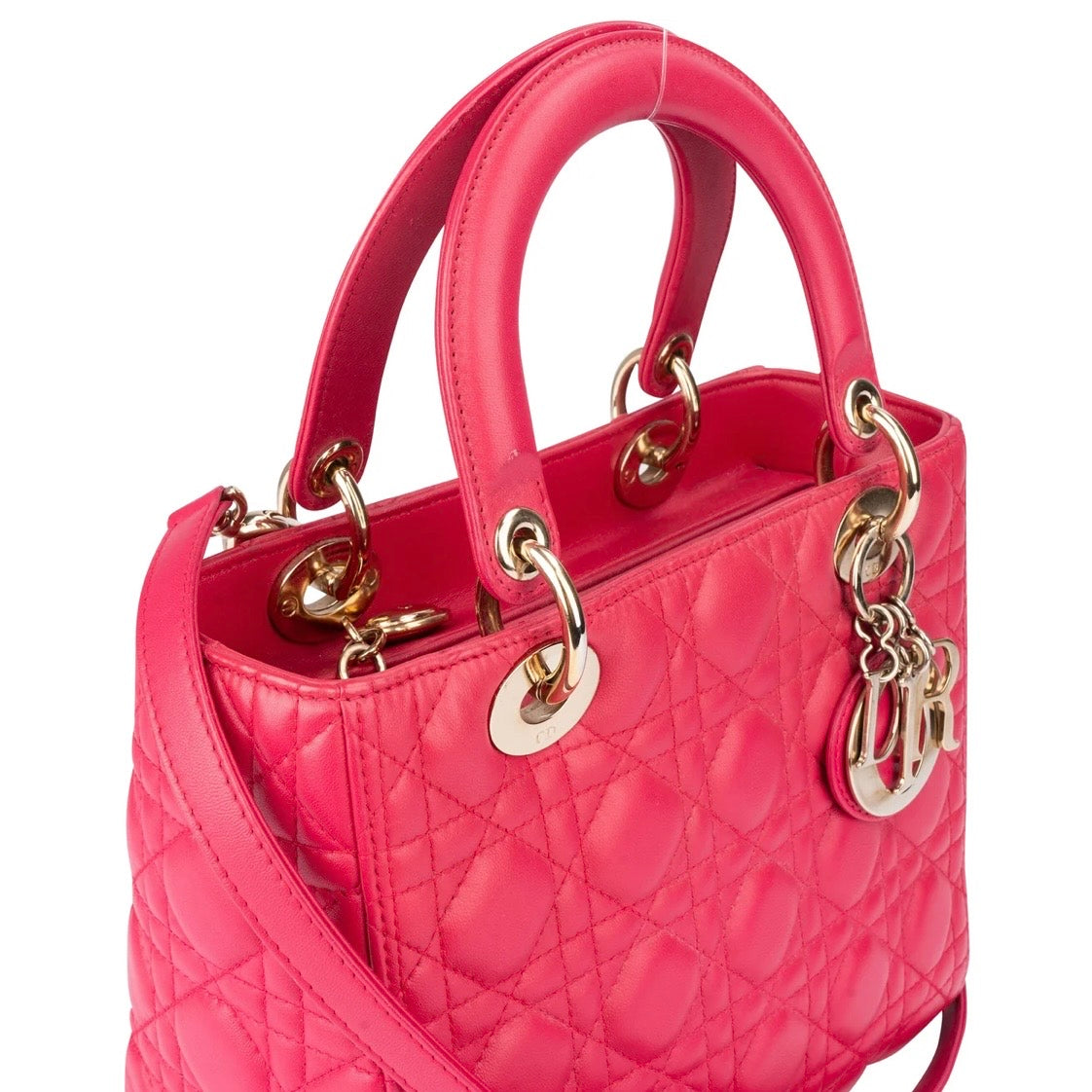 Christian Dior Quilted Leather Lady Dior Handbag