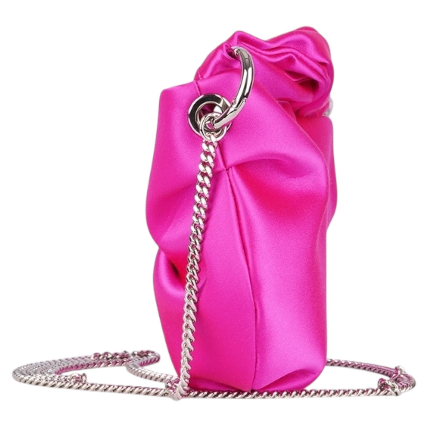 Jimmy Choo Pink Satin Bonny Crossbody Bag