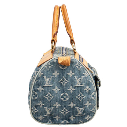 Louis Vuitton Denim Monogram Neo Speedy 30 Handbag