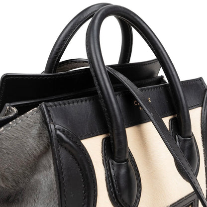 Céline Calf Hair Luggage Handbag