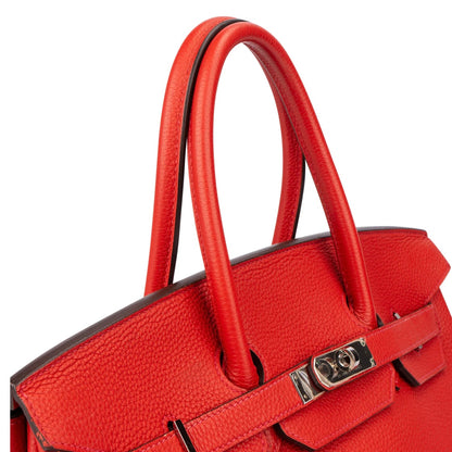 Hermès Rouge Togo Leather Birkin 35 Handbag