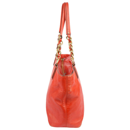 Coach Red Leather Shoulder Bag