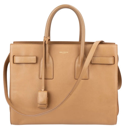 Yves Saint Laurent Smooth Leather Sac De Jour Handbag