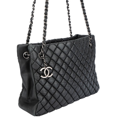 Chanel Quilted Lambskin Petit Shopper Shoulder Bag